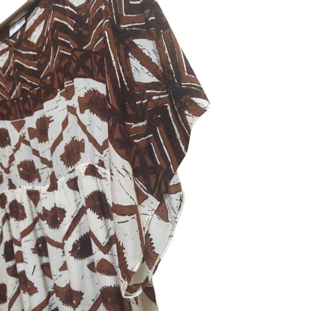 Anna Sui for Anthropologie Fish Print Silk Dress 4 - Picture 3 of 9